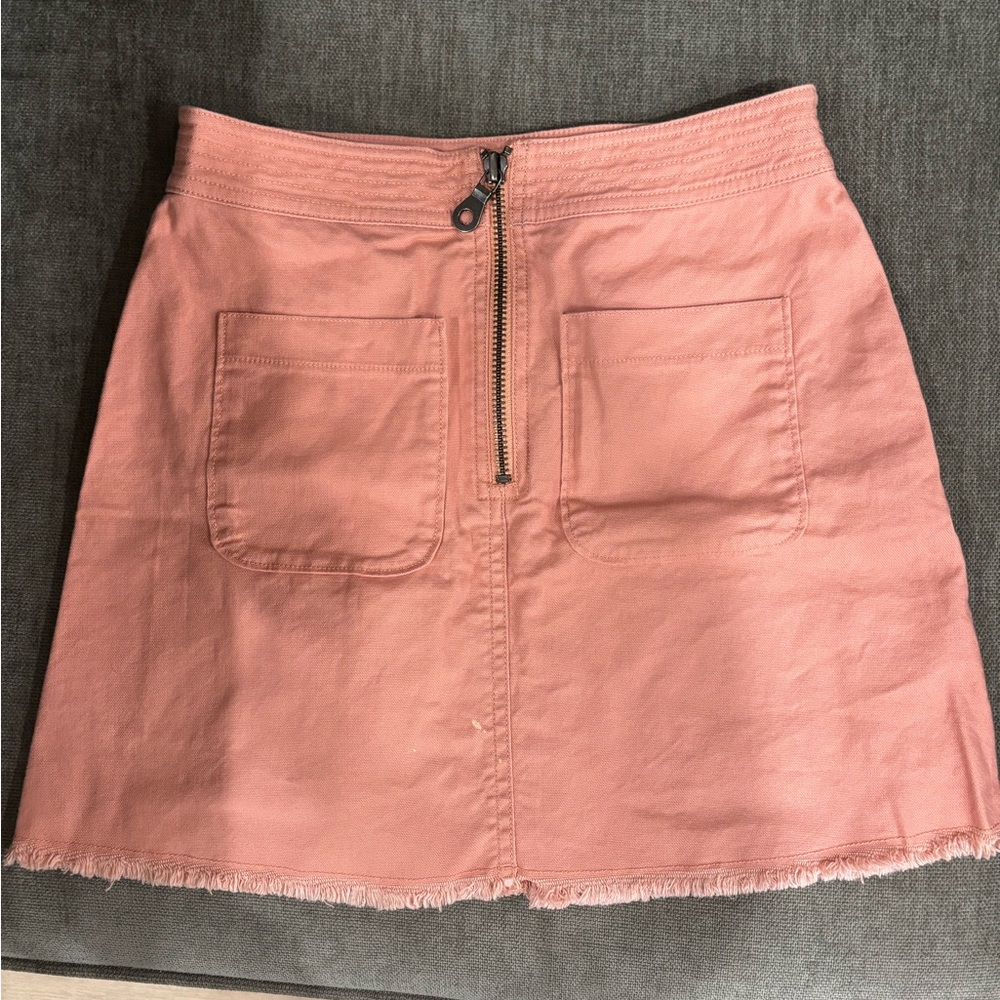 Madewell Blush Pink Mini Skirt with Zipper